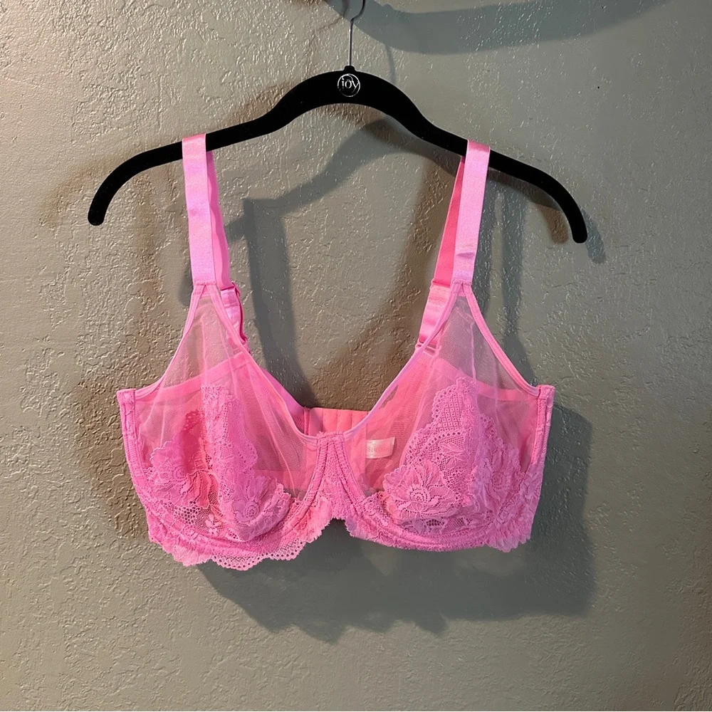 SheCurve - 2 Bra Set - Black & Pink - 38G - Picture 2 of 7